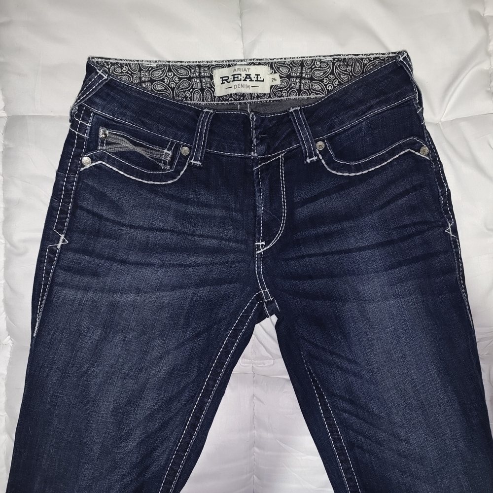 Ariat Women's Boot Cut Jeans - Dark Blue